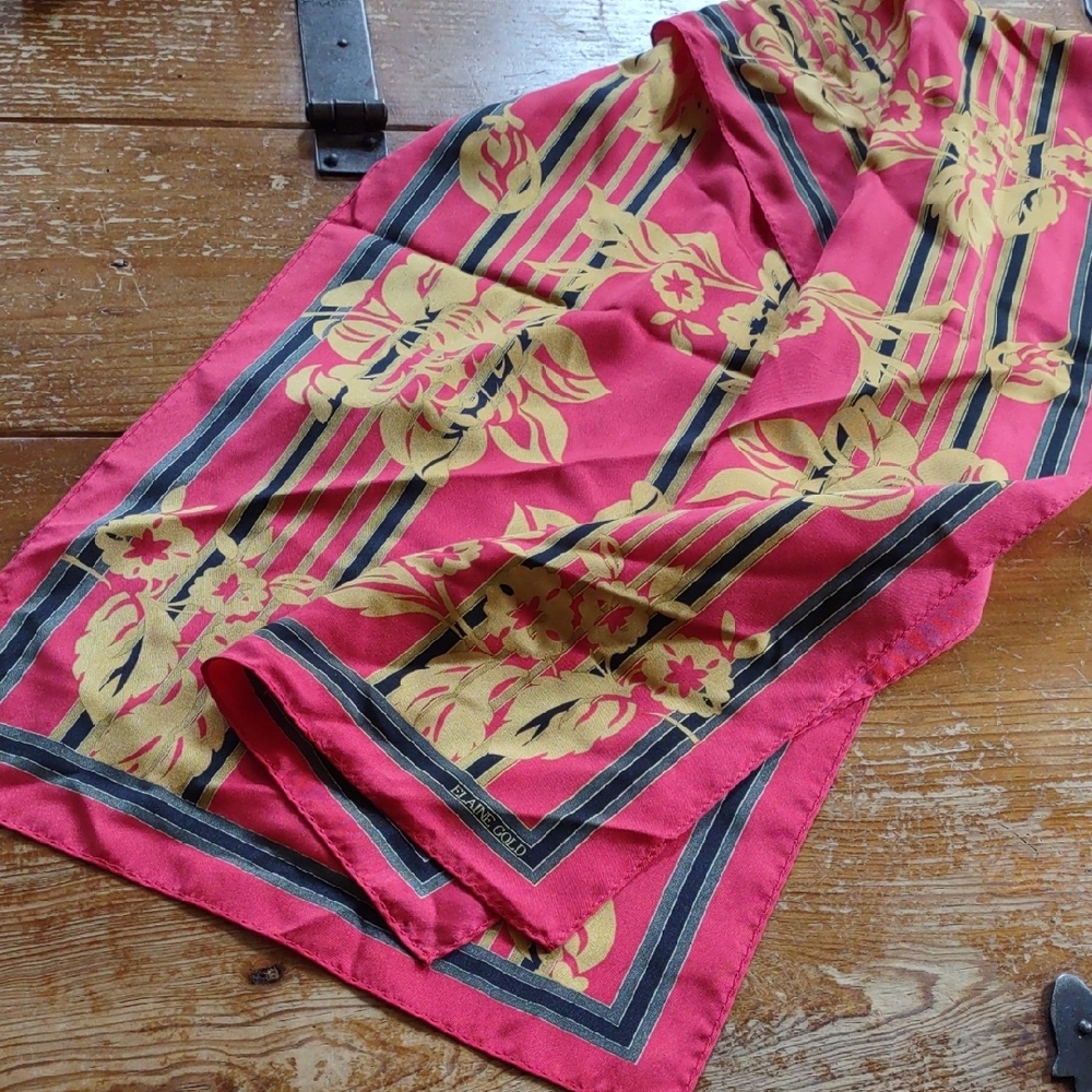 Elaine Gold Floral Scarf